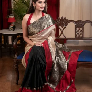 Pink Wishpering Lily Crush Saree (Copy)