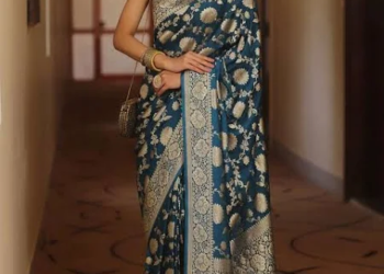 Royal Reverie – Pure Banarasi Silk Saree with Zari Work