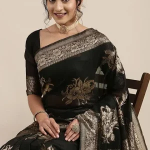 Eternal Kashi – Handwoven Katan Banarasi Saree