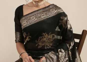 Eternal Kashi – Handwoven Katan Banarasi Saree